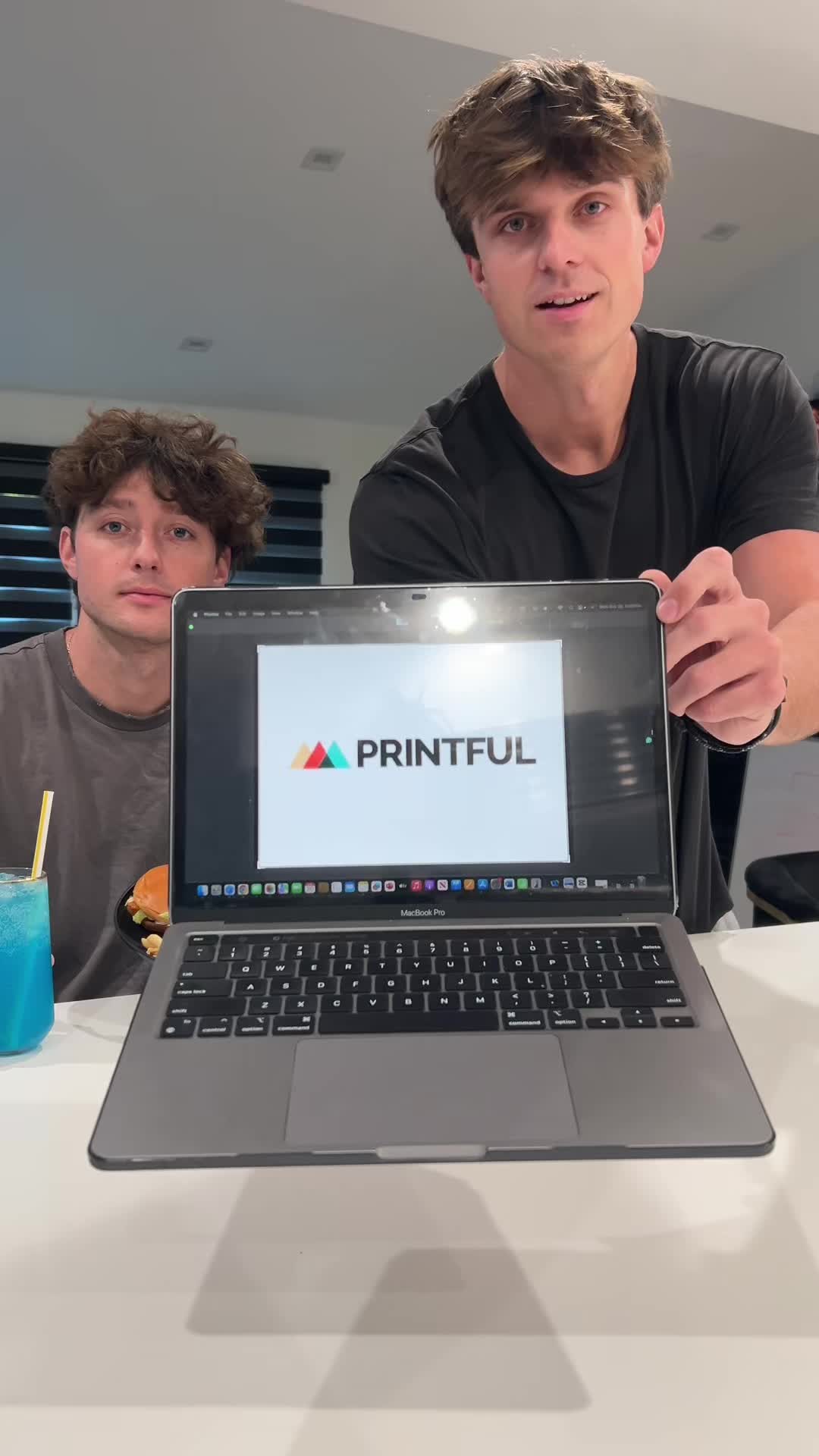 TikTok post by @connorgenal for Printful. Caption reads: There was never a doubt @Tucker Genal @Printful....