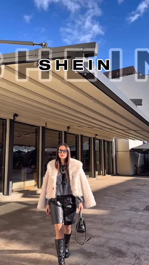 Instagram post by @rimaogg21 for Shein. Caption reads: SHEIN ✨  Download, search, and follow [...].