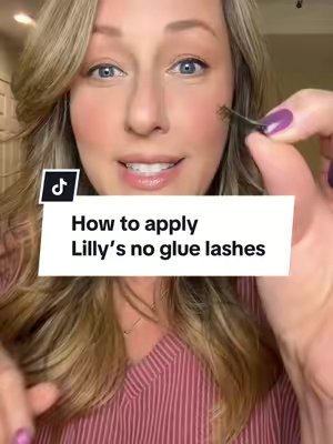 TikTok post by @jessiebestiegirl for Lilly Lashes. Caption reads: How to apply my favorite lashes! @Lilly Lashes no....