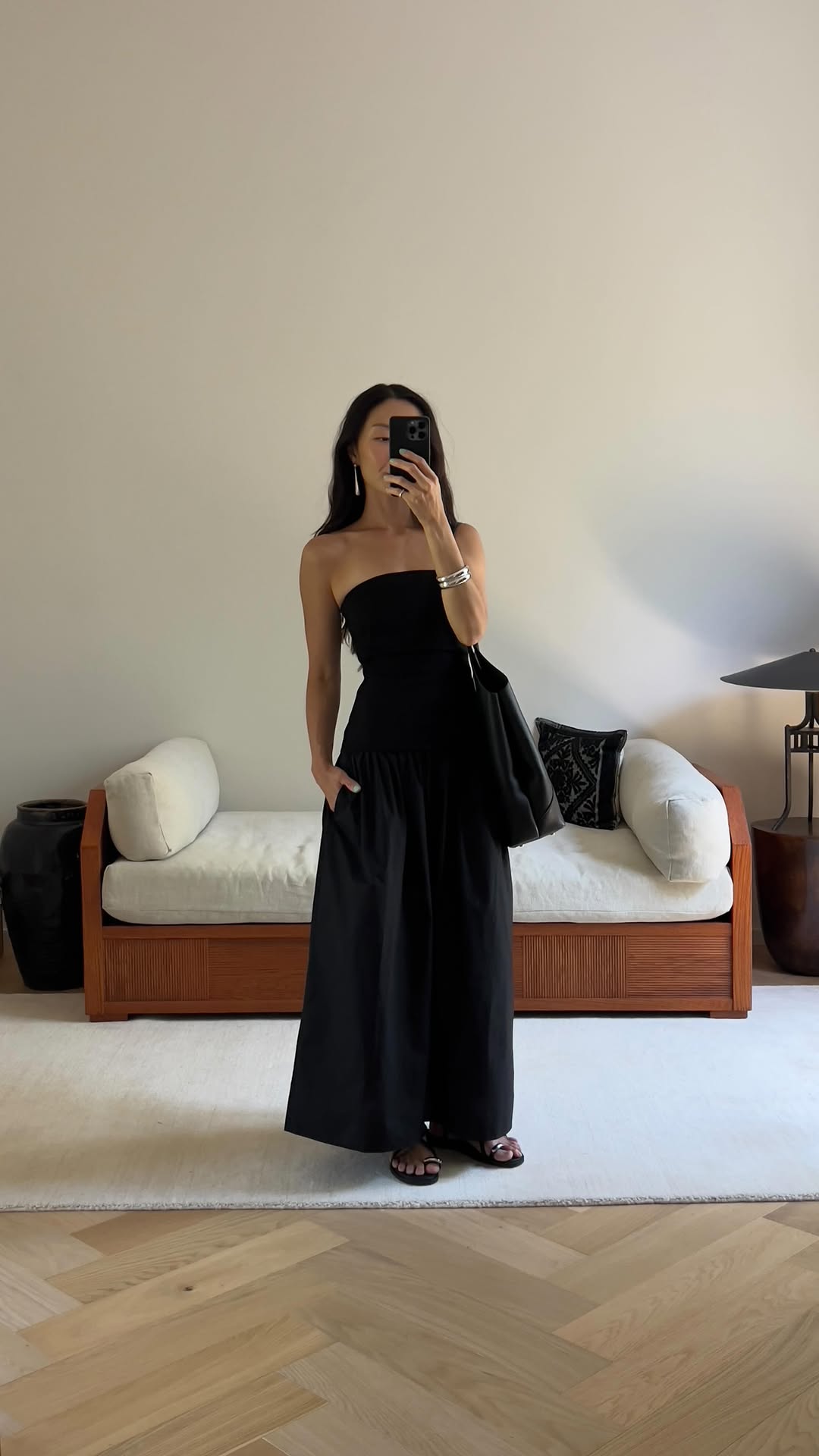 Instagram post by @sophiachang for Rag Bone. Caption reads: Day to night in @ragandbone 🖤.