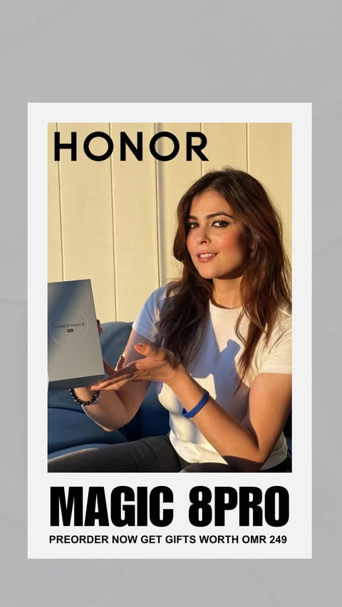 Instagram post by @rosh_o_rama for Honor. Caption reads: [...] favorite gadget, the Magic 8 Pro from....