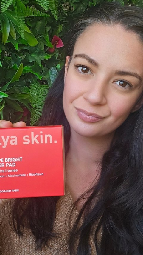 Instagram post by @candyfairy for Alya Skin TM. Caption reads: Feeling calm & care free on my day off on this....