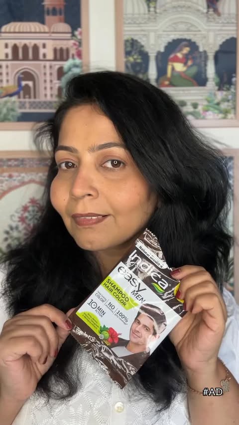 Instagram post by @the_fantastic_mommy for Indica Hair Color. Caption reads: [...] Color Shampoo, Easy Hair Color, Indica Hair....