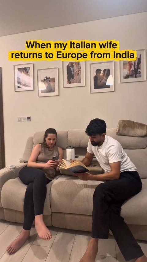Instagram post by @indian_italian_couple for LemFi. Caption reads: [...] cashback on your transfer. 📥 Download LemFi....