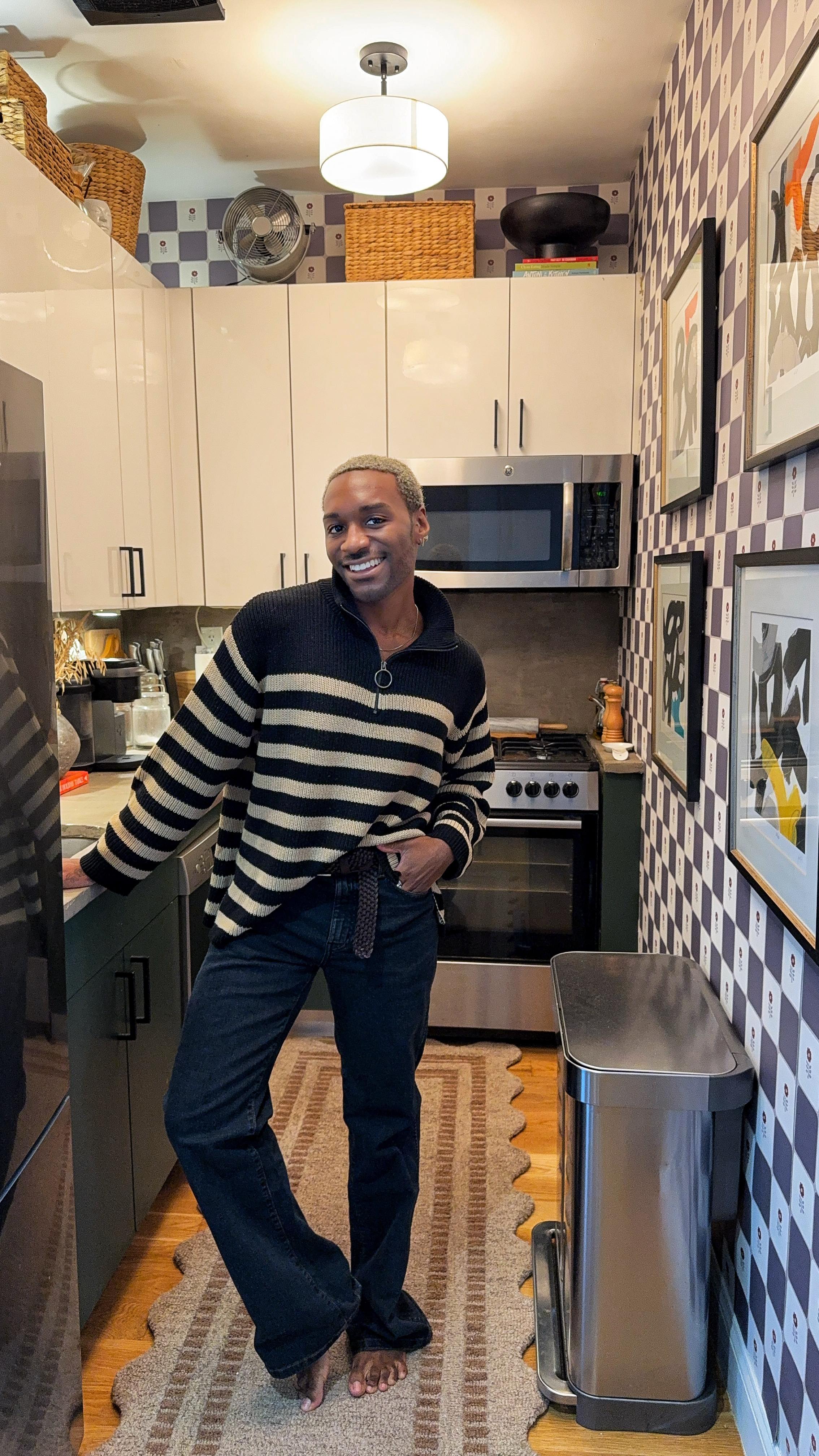 Instagram post by @moorehisstyle for Afterpay. Caption reads: A fall refresh in my Brooklyn apartment with....