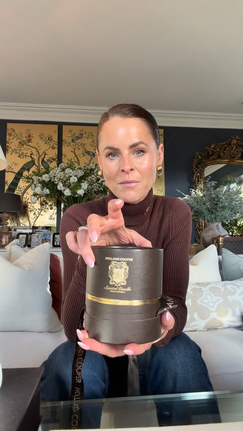 Instagram post by @jadehollandcooper for Holland Cooper. Caption reads: I’m so proud of these new scented candles - 

The....