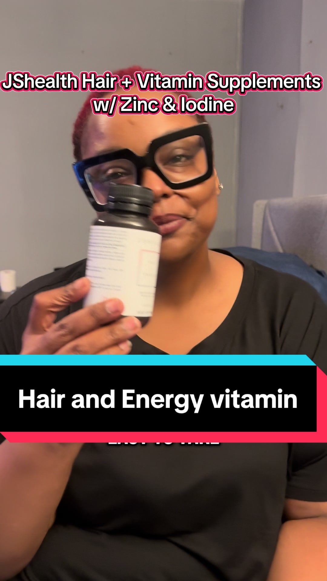 TikTok post by @mzgrown for JSHealth Vitamins. Caption reads: #VocêNasceuParaMudar @JSHealth Vitamins....