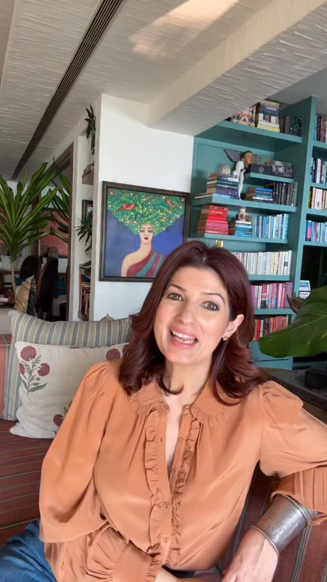 Instagram post by @twinklerkhanna for Sony LIV. Caption reads: Maharani lets you glimpse what goes on behind all....