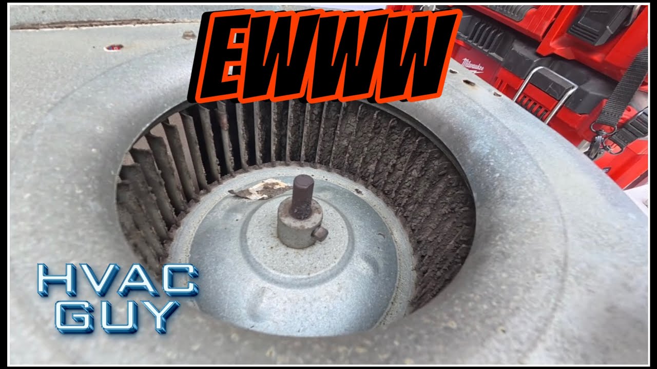 YouTube post by @HVACGUY for Milwaukee Tool. Caption reads: Resuscitating an Older Air Conditioner!.