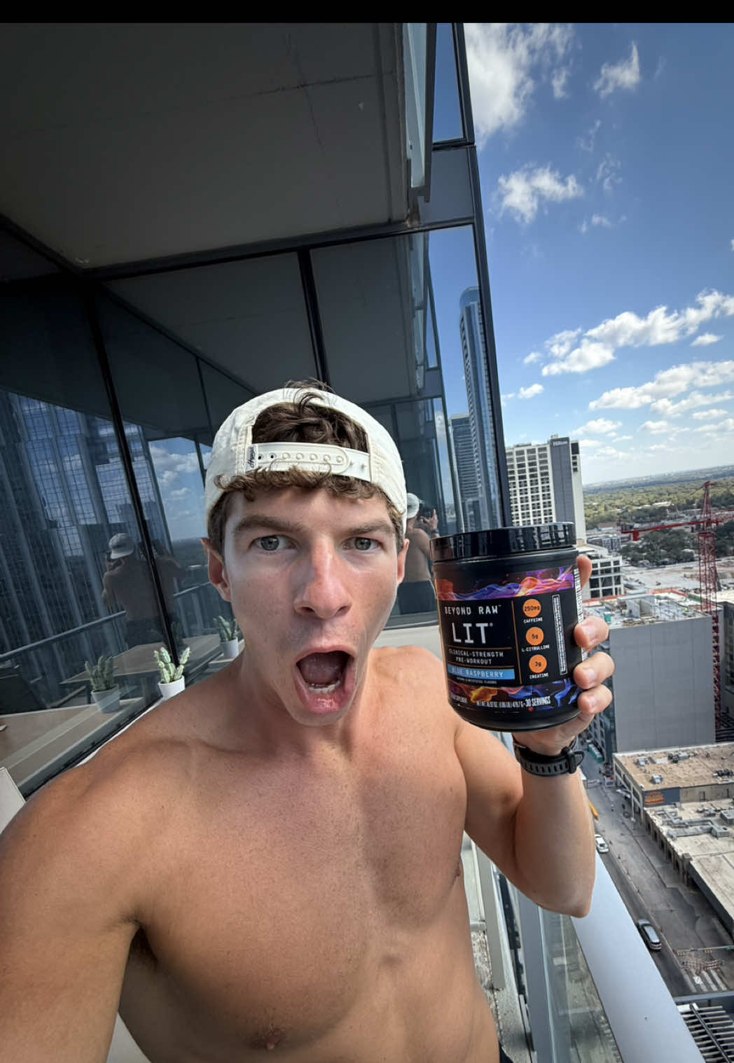 TikTok post by @chaseridgewayy for GNC. Caption reads: Season 5, Episode 6: My 5-9 after my 9-5 as a 24....