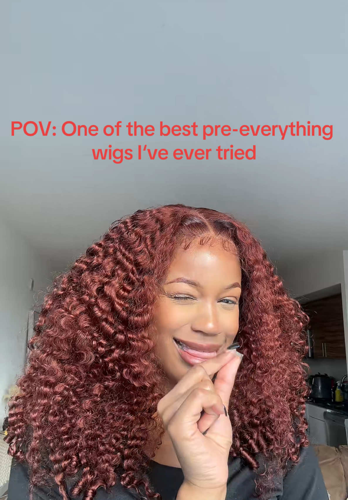 TikTok post by @seyonceshi for Westkiss Hair. Caption reads: This unit is from @Westkiss Hair ❤️ love @WestKiss....