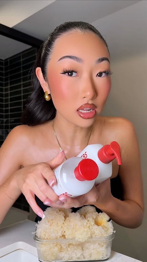 Instagram post by @itsbabykelz for Thayers. Caption reads: [...] could make your makeup base look FLAWLESS?....