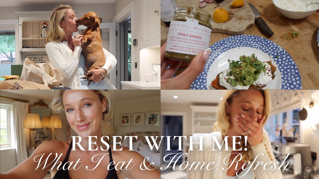 YouTube post by @LeonoraSmee95 for Klarna. Caption reads: RESET WITH ME | WHAT I EAT, CLEARING OUT MY LIFE &....