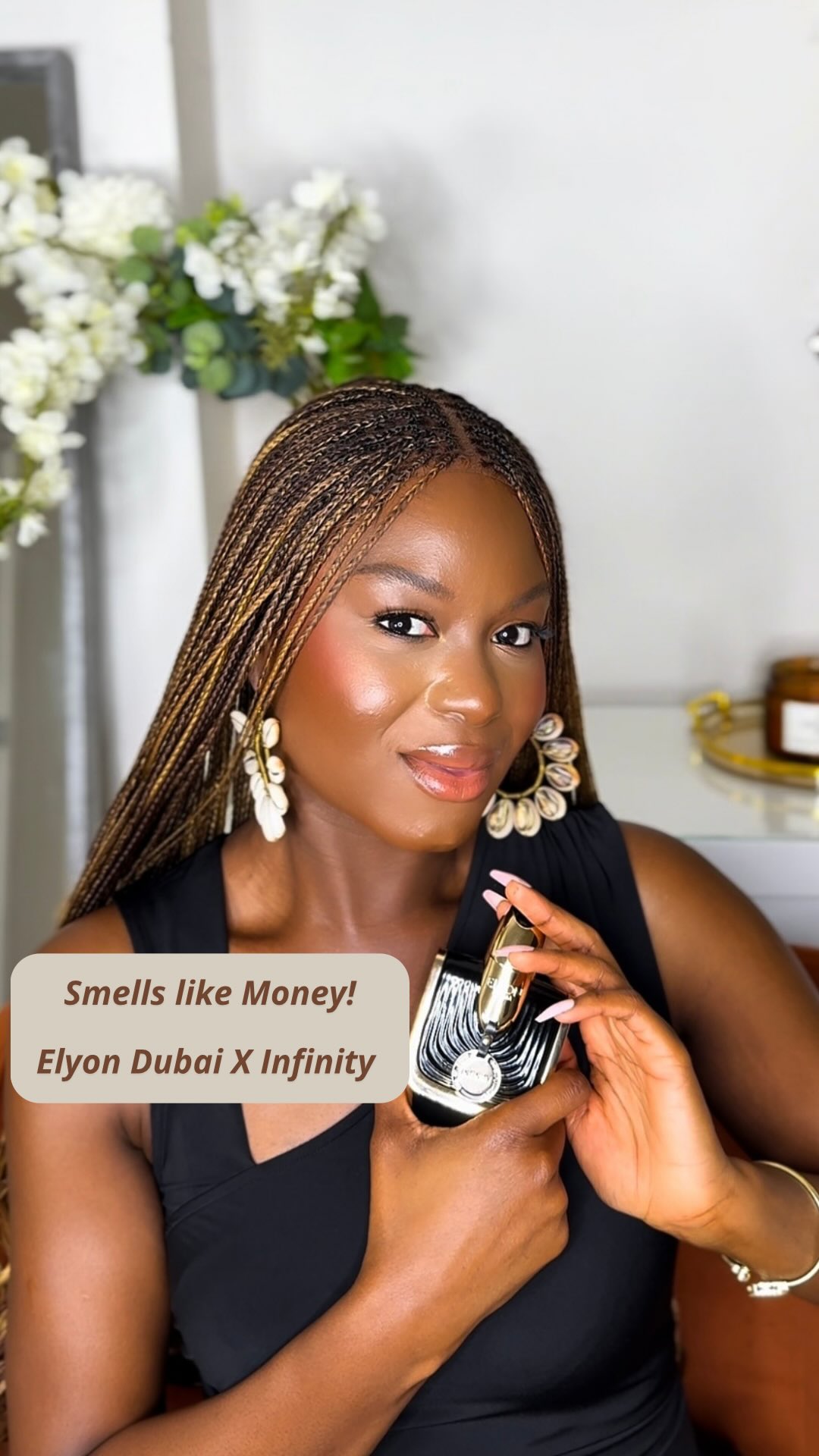 Instagram post by @scentsationalle for Elyon Dubai. Caption reads: [...] smells like opulence!

Infinity by....