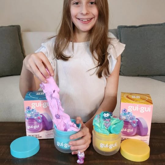 Instagram post by @theclassymamabear for MooseToys. Caption reads: #ad.  😍We were SO excited to find the NEW Gui Gui....