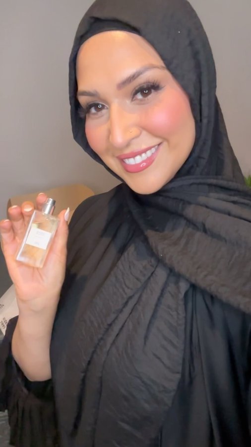 Instagram post by @fatimah_vadia for SANA JARDIN. Caption reads: I love @sanajardin fragrances, this is not my....