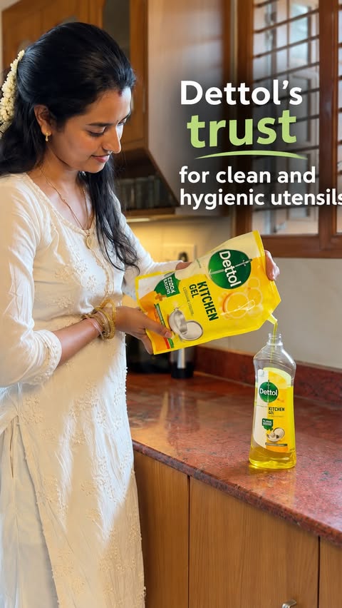 Instagram post by @mrs.wolften for Dettol. Caption reads: [...] my family eats from. That’s why I trust....