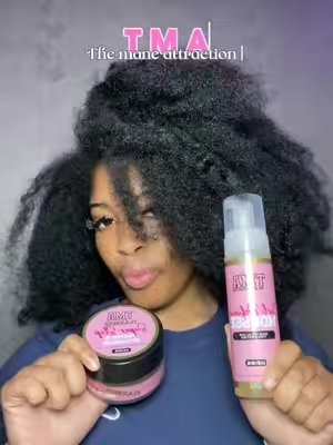 TikTok post by @geminiafterhourss for The Mane Attraction. Caption reads: just got my package from @The Mane Attraction 💖....