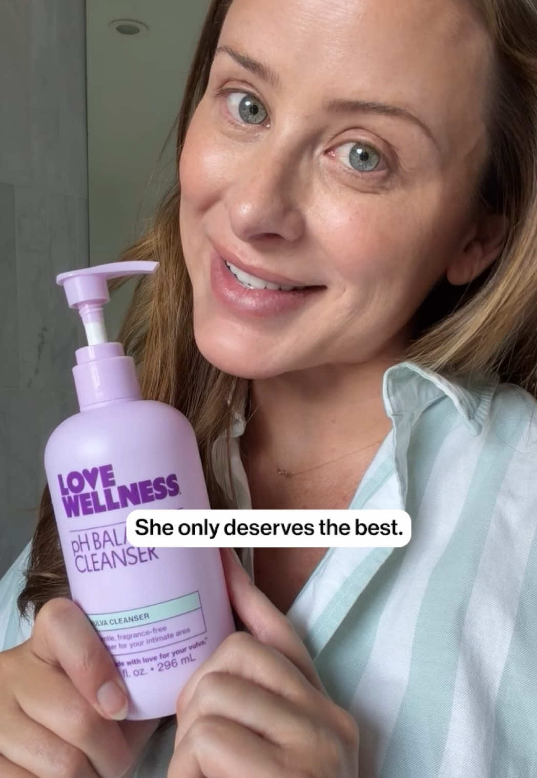 TikTok post by @lobosworth for Love Wellness. Caption reads: [...] better than fragranced soap 🧼🚫....