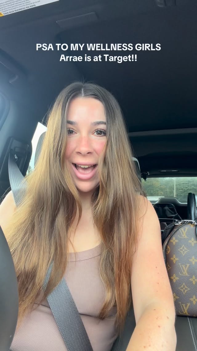 Instagram post by @shannlandis for Arrae. Caption reads: @arrae is officially at Target 🎯 🤍your [...].