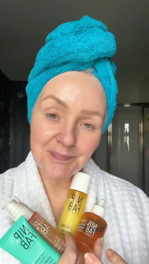 Instagram post by @everythingjoloves for NIP+FAB. Caption reads: [...] (especially 40+): Step 1: Strengthen NIP+FAB....