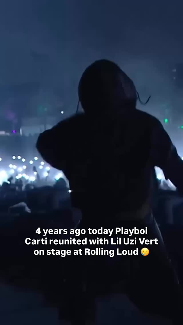 Instagram post by @bars for Rolling Loud. Caption reads: 4 years ago today Playboi Carti performed at....
