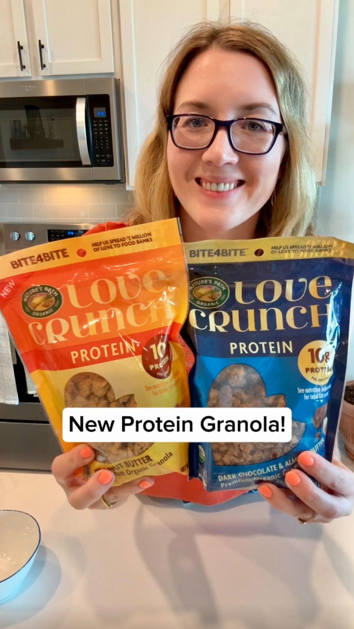 Instagram post by @grocery_obsessed for Natures Path. Caption reads: [...] Love Crunch protein granola from....