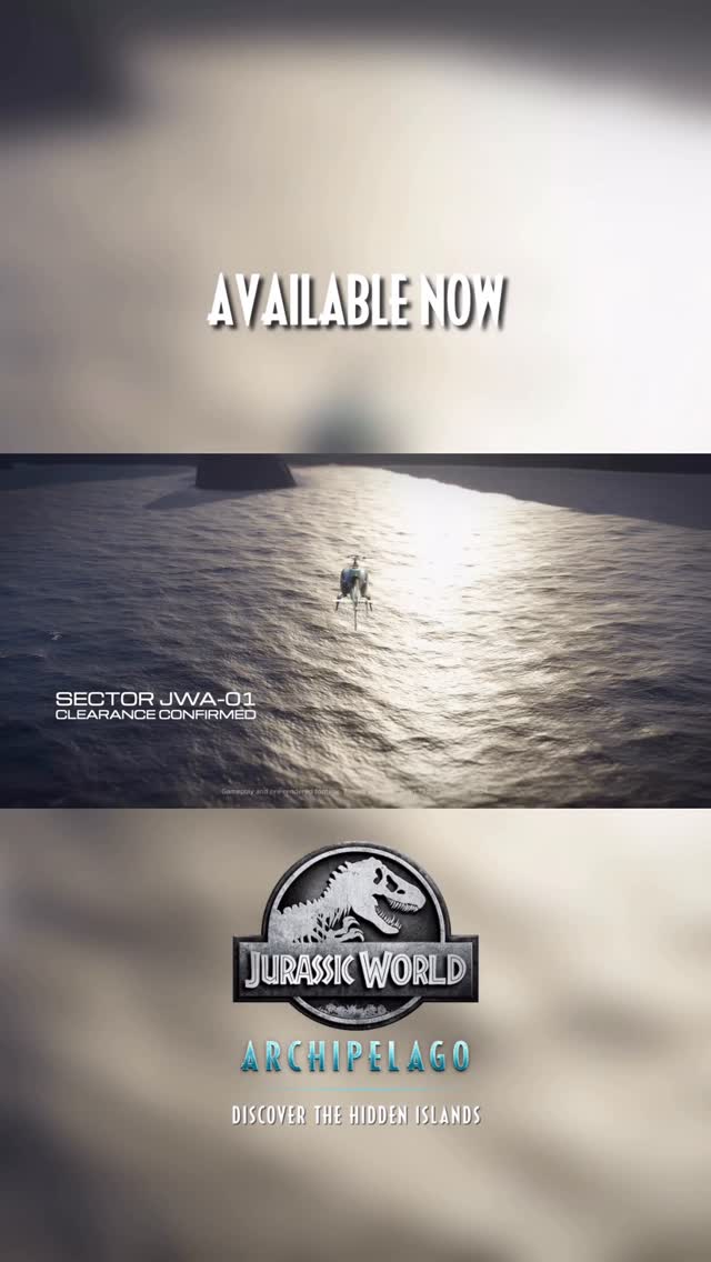 Instagram post by @jurassicyourworld for Jurassic World. Caption reads: @orbxsystems, in collaboration with Universal....