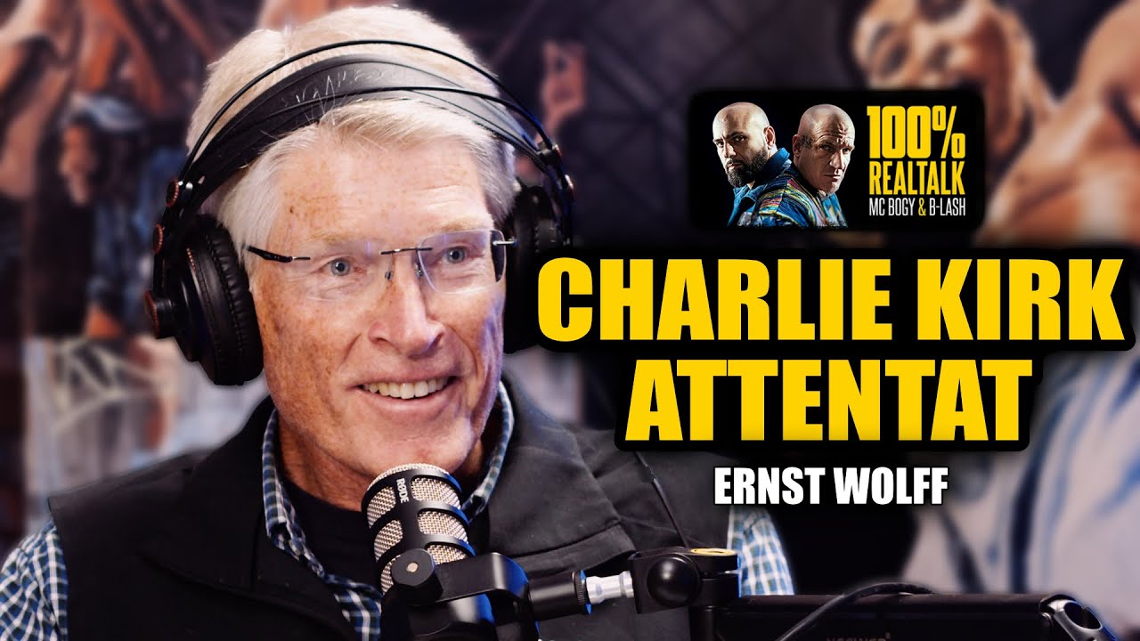 YouTube post by @MCBOGYB-LASH for Zec+ Ladies. Caption reads: ERNST WOLFF über Charlie Kirk, Migration & die....