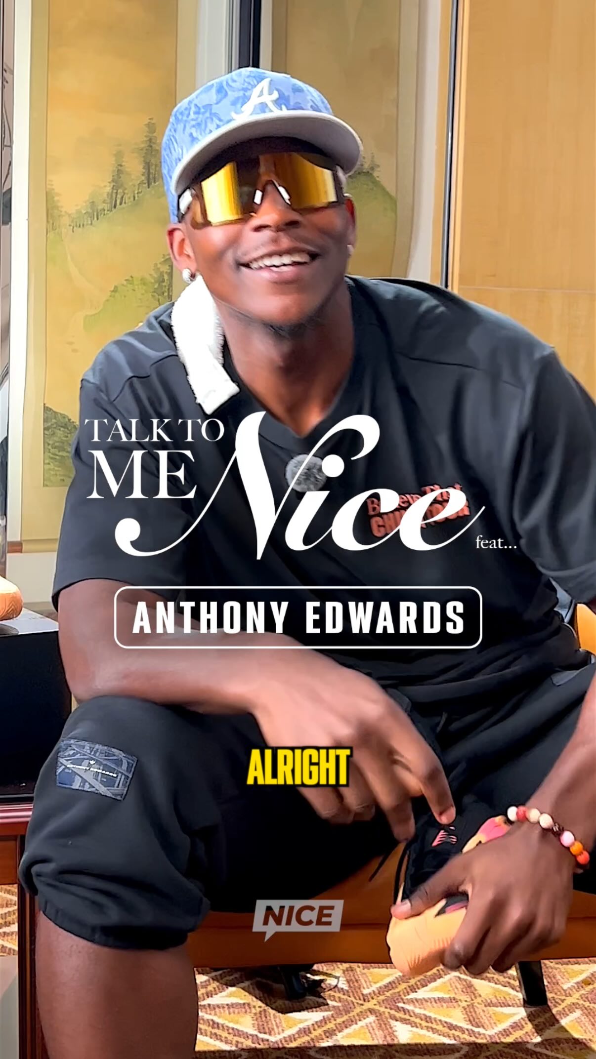 Instagram post by @dezdontcare for Nice Kicks. Caption reads: 𝑻𝒂𝒍𝒌 𝑻𝒐 𝑴𝒆 𝑵𝒊𝒄𝒆 𝐟𝐞𝐚𝐭.....