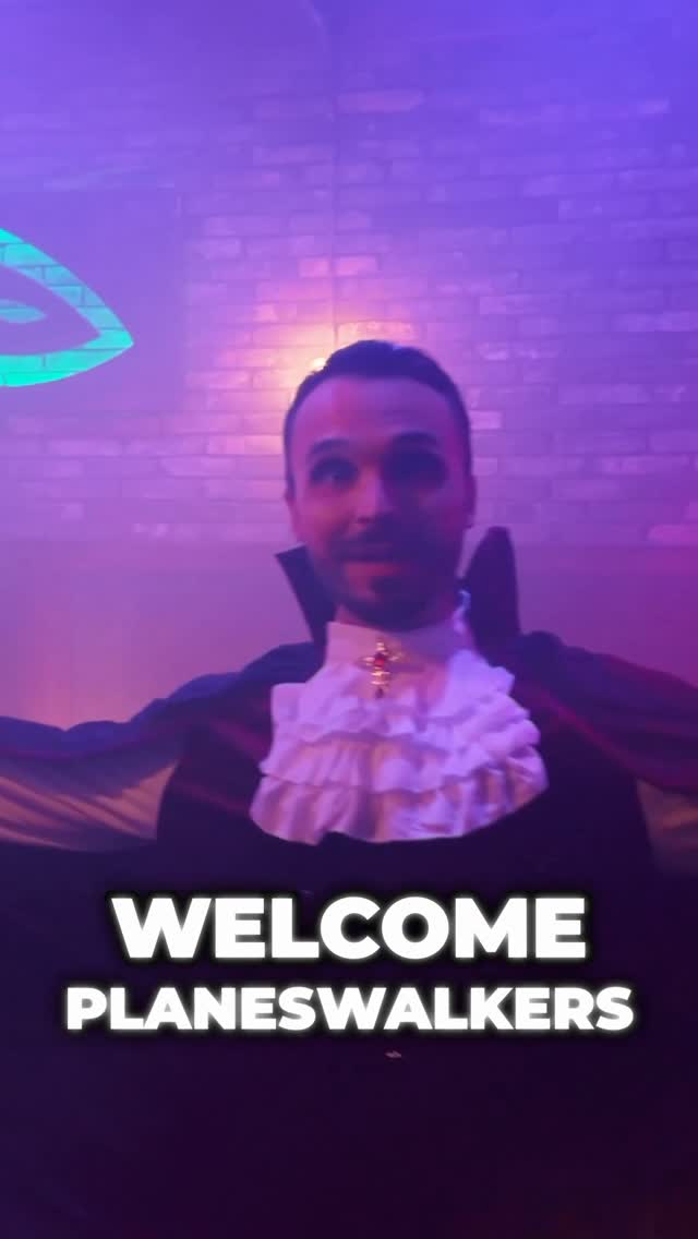 Instagram post by @darkness429 for Magic: The Gathering. Caption reads: This Halloween, Magic: The Gathering dares you to....