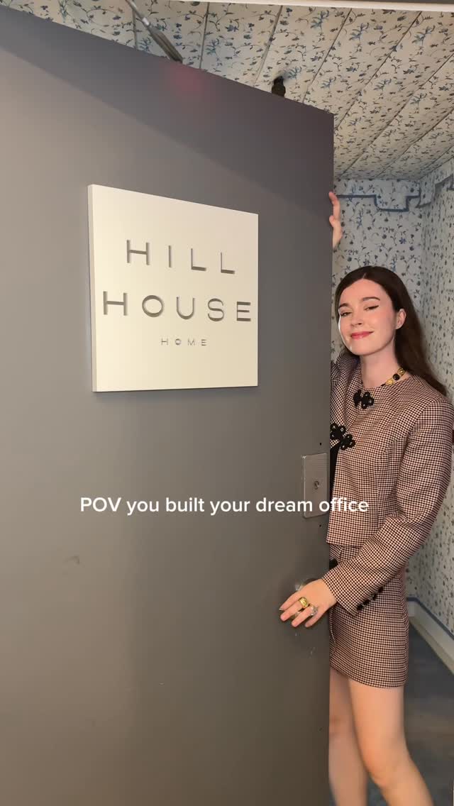 Instagram post by @nelliediamond for Hill House Home. Caption reads: do you want to come inside?!? @hillhouse.