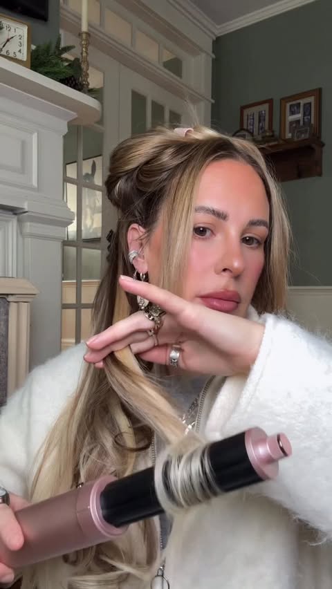 Instagram post by @torielynnbliss for L'ange Hair. Caption reads: The @langehair TurboStyle is an all in one drying....