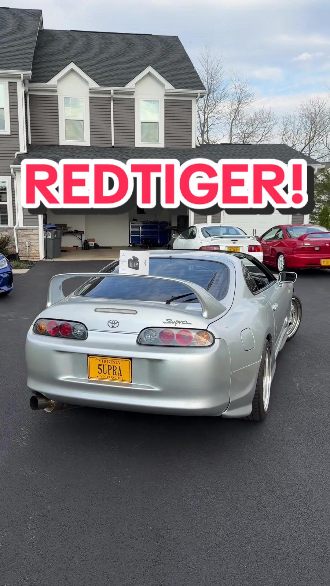 TikTok post by @suprafinds for REDTIGER. Caption reads: [...] a dash cam so let’s install the new RedTiger....