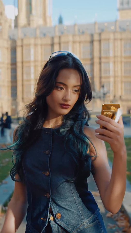 Instagram post by @sabrinabahsoon for NIVEA MEN. Caption reads: AD On the glow with @nivea_uk Glowy Lip Tubes!!....