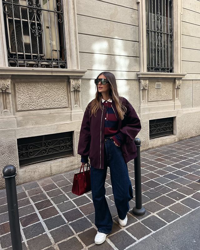 Instagram post by @valentina.brambilla for OS Sunglasses. Caption reads: Sunday morning ☕️🗞️
#ootd #ootdinspo supplied*.