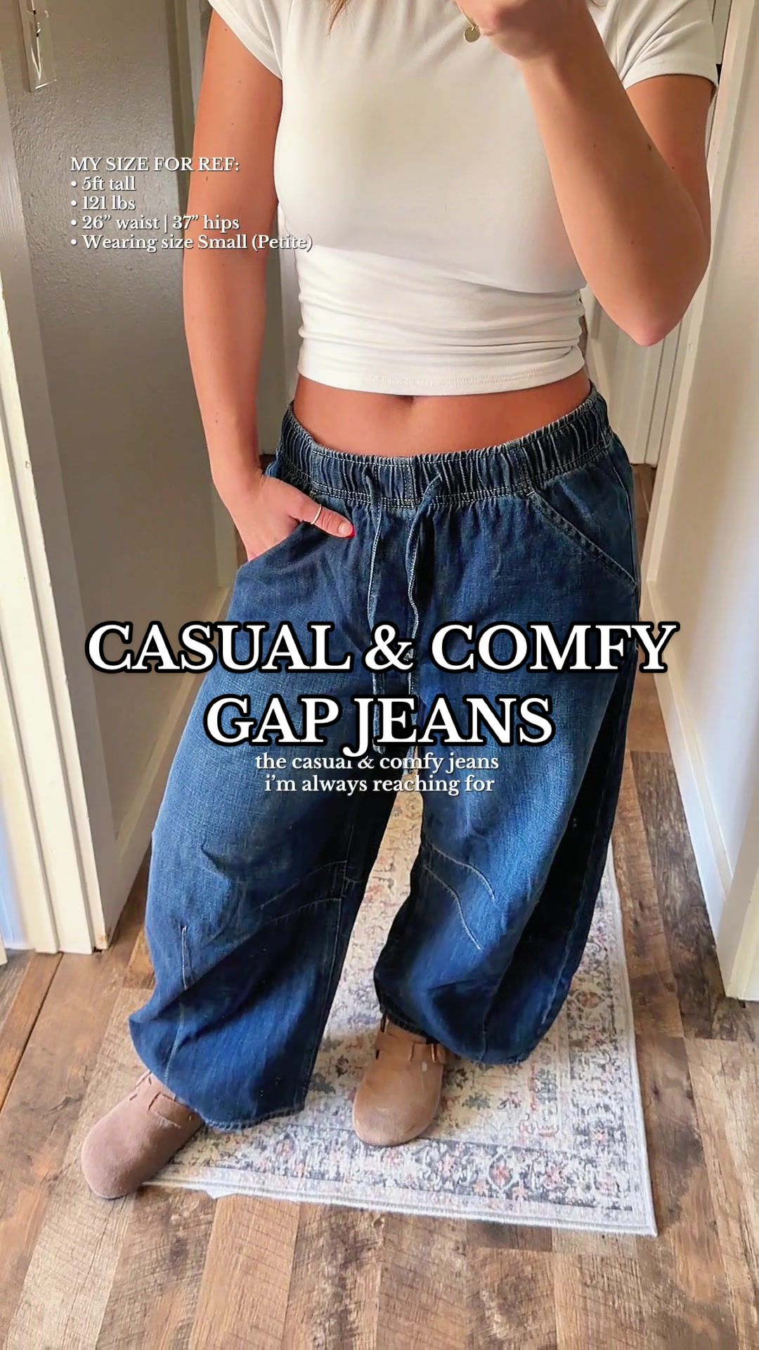 TikTok post by @lifesrad for GAP. Caption reads: [...] I always get asked where they’re from! @Gap....