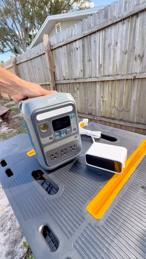 Instagram post by @anker_adventures for Anker SOLIX. Caption reads: The Anker SOLIX C300AC powers up the Anker Nano....