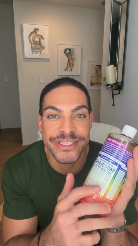Instagram post by @brunocalcantara for Dr. Bronner's. Caption reads: [...] Canada, Australia 🇺🇸 @paramountplus....