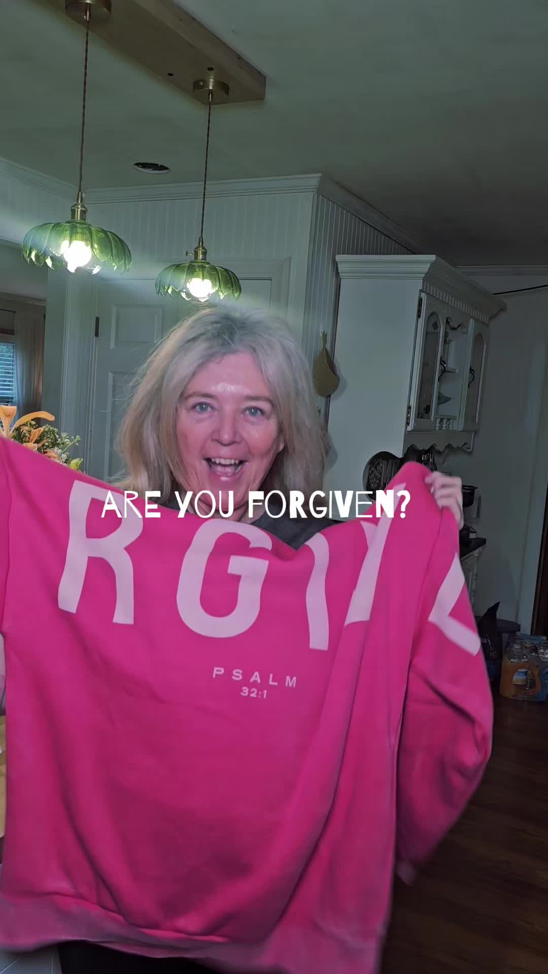 TikTok post by an influencer for God’s Love Overcomes. Caption reads: @God’s Love Overcomes are you forgiven? #glo [...].