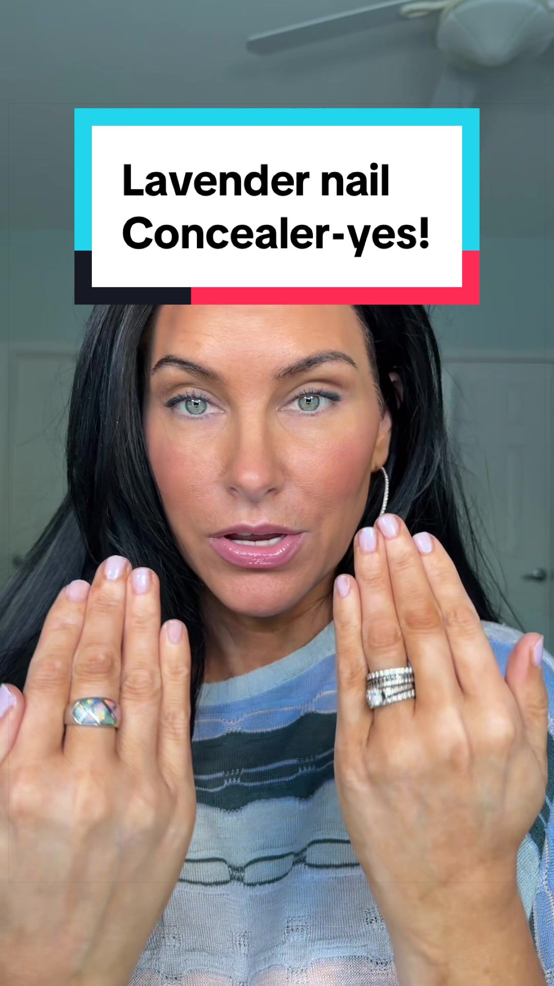 TikTok post by @11lisamariet for LONDONTOWN. Caption reads: [...] nourishes them at the same time!💅....