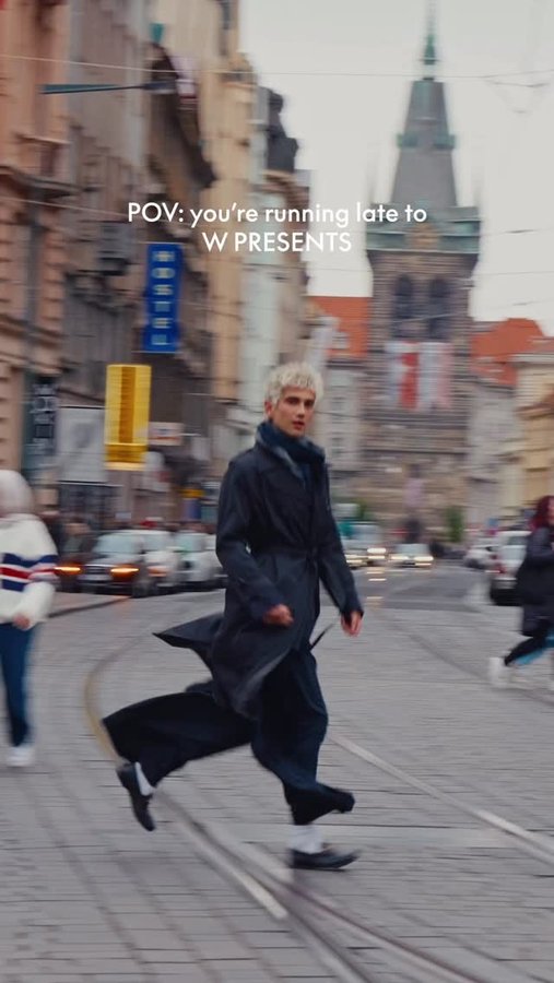 Instagram post by @borishr1vn4k for W Hotels. Caption reads: [...] late to W Presents #WPresents #WPrague....