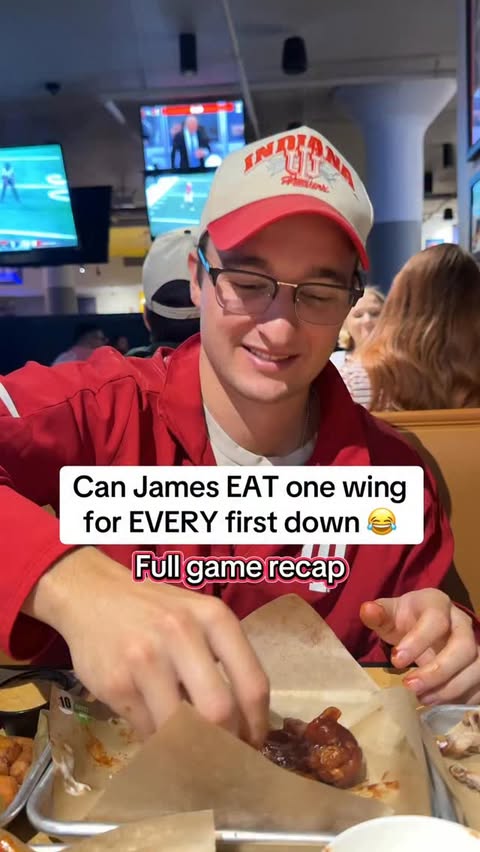 Instagram post by @handshakebets for Buffalo Wild Wings. Caption reads: This challenge was as EASY as Indiana beating....