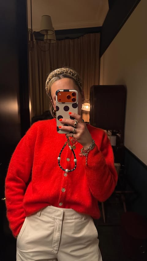 Instagram post by @goodmannersstyle for Damson Madder. Caption reads: Same Uniqlo barrel leg trousers x 5 different....