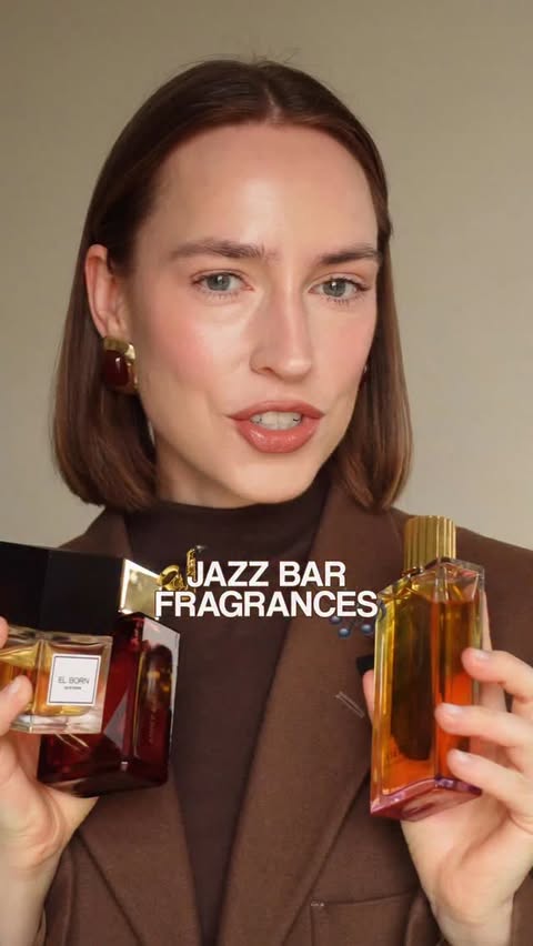 Instagram post by @eglegil for Carner Barcelona. Caption reads: Jazz bar vibe perfume recommendations 🎷

There is....