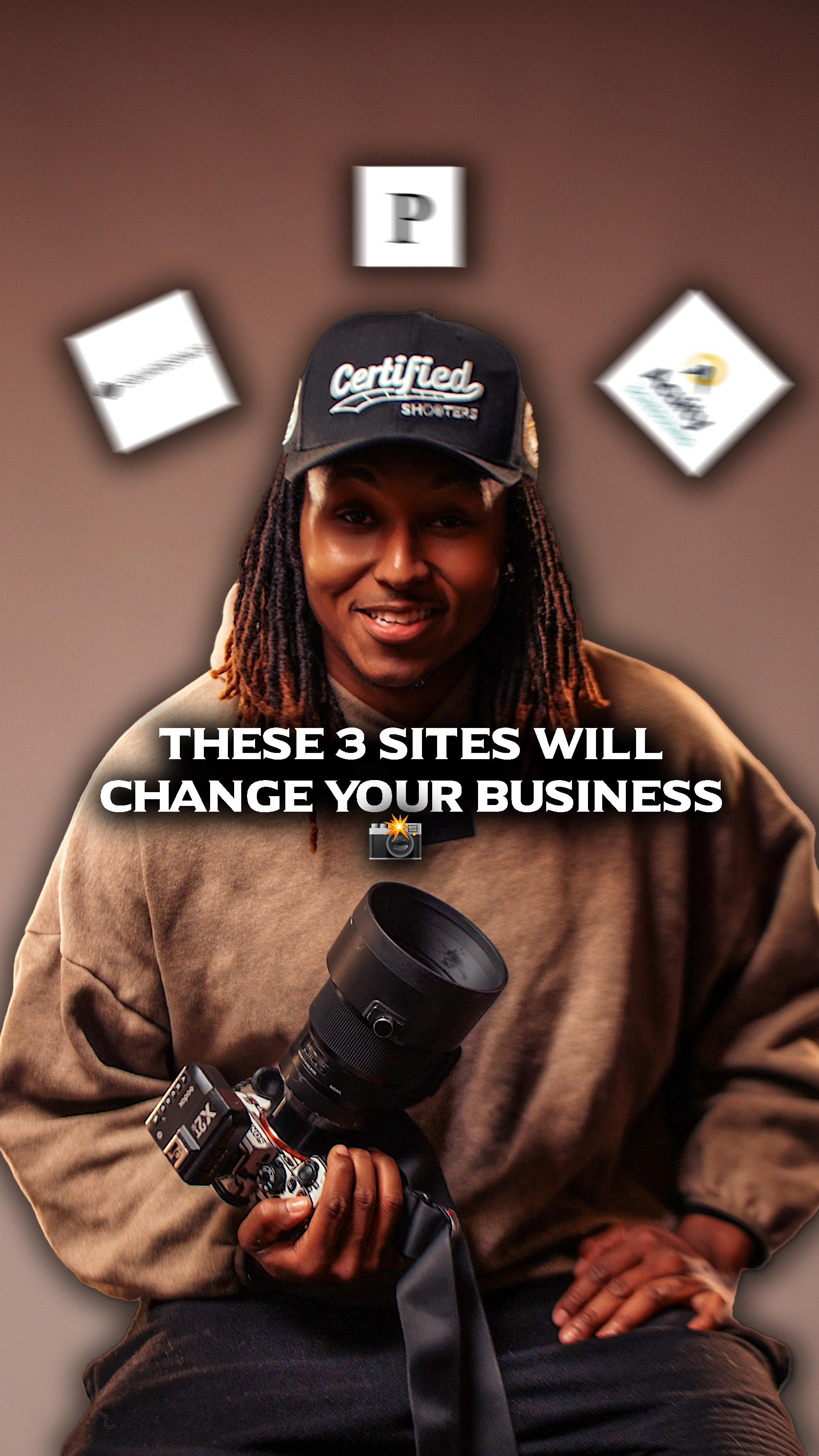 Instagram post by @stretch.life for Squarespace. Caption reads: Just starting your photo/video biz? Or already....