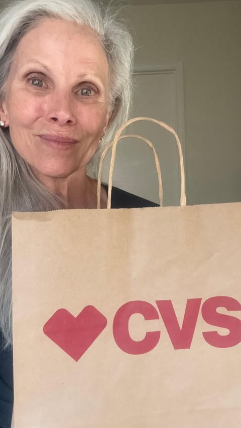 Instagram post by @whitehairwisdom for CVS. Caption reads: #CVSpartner From daily basics to targeted [...].