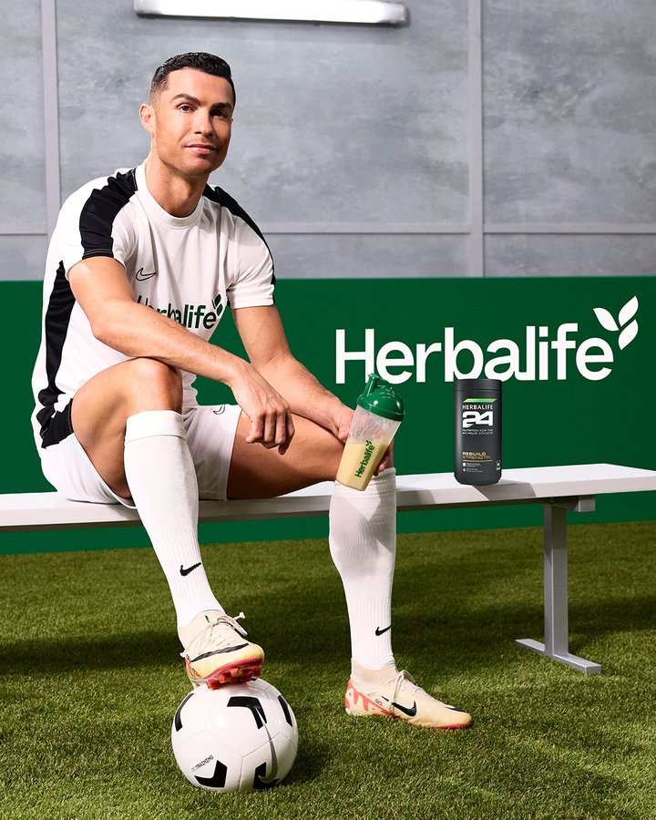 Instagram post by @cristiano for Herbalife. Caption reads: [...] and ensure you get enough rest.
@herbalife24....