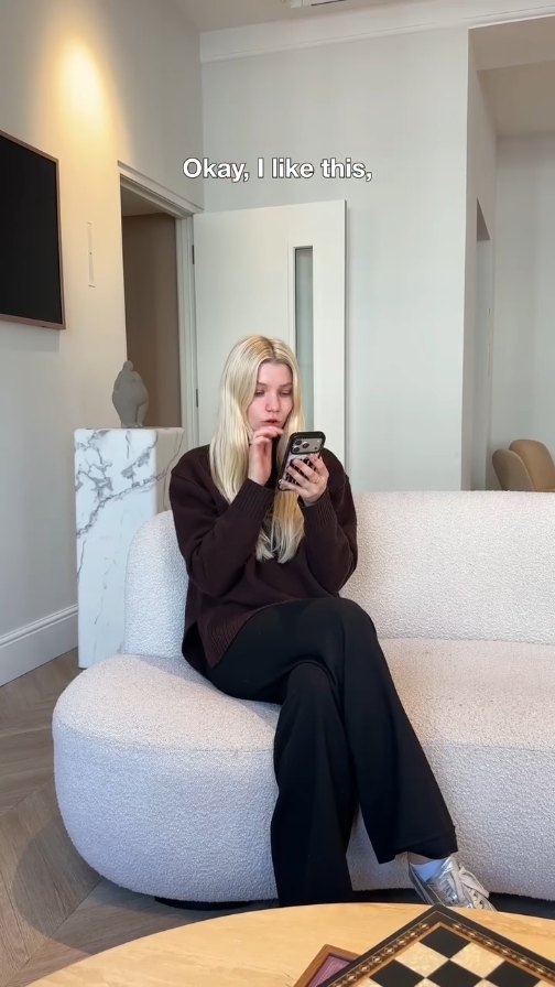 Instagram post by @maddieborge for Google. Caption reads: Let’s furnish and decorate Pastael’s brand new....