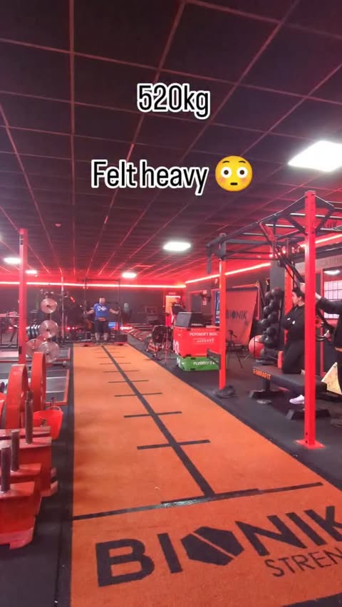 Instagram post by @paul_smith_94 for SBD Apparel. Caption reads: 520KGx10m Yoke, I tried my best 😔 All set-up for....